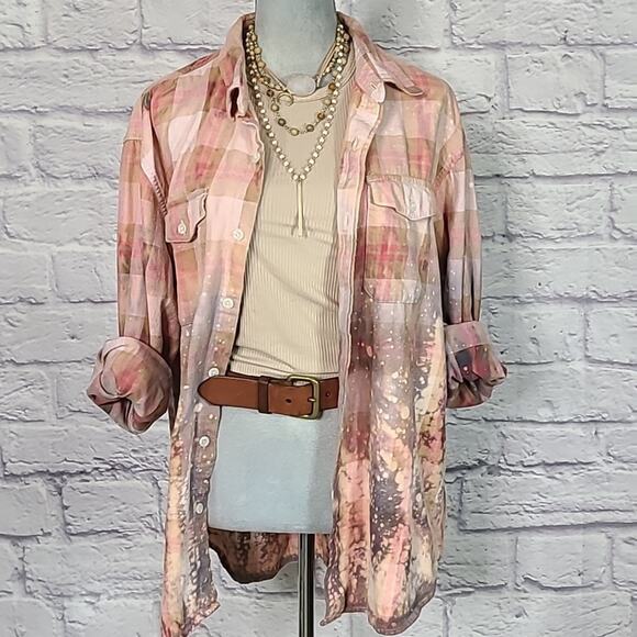 Reworked/upcycled flannel shirt - Picture 2 of 8